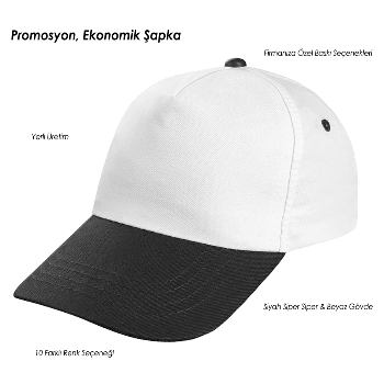 Promosyon Şapka - Siyah Siper